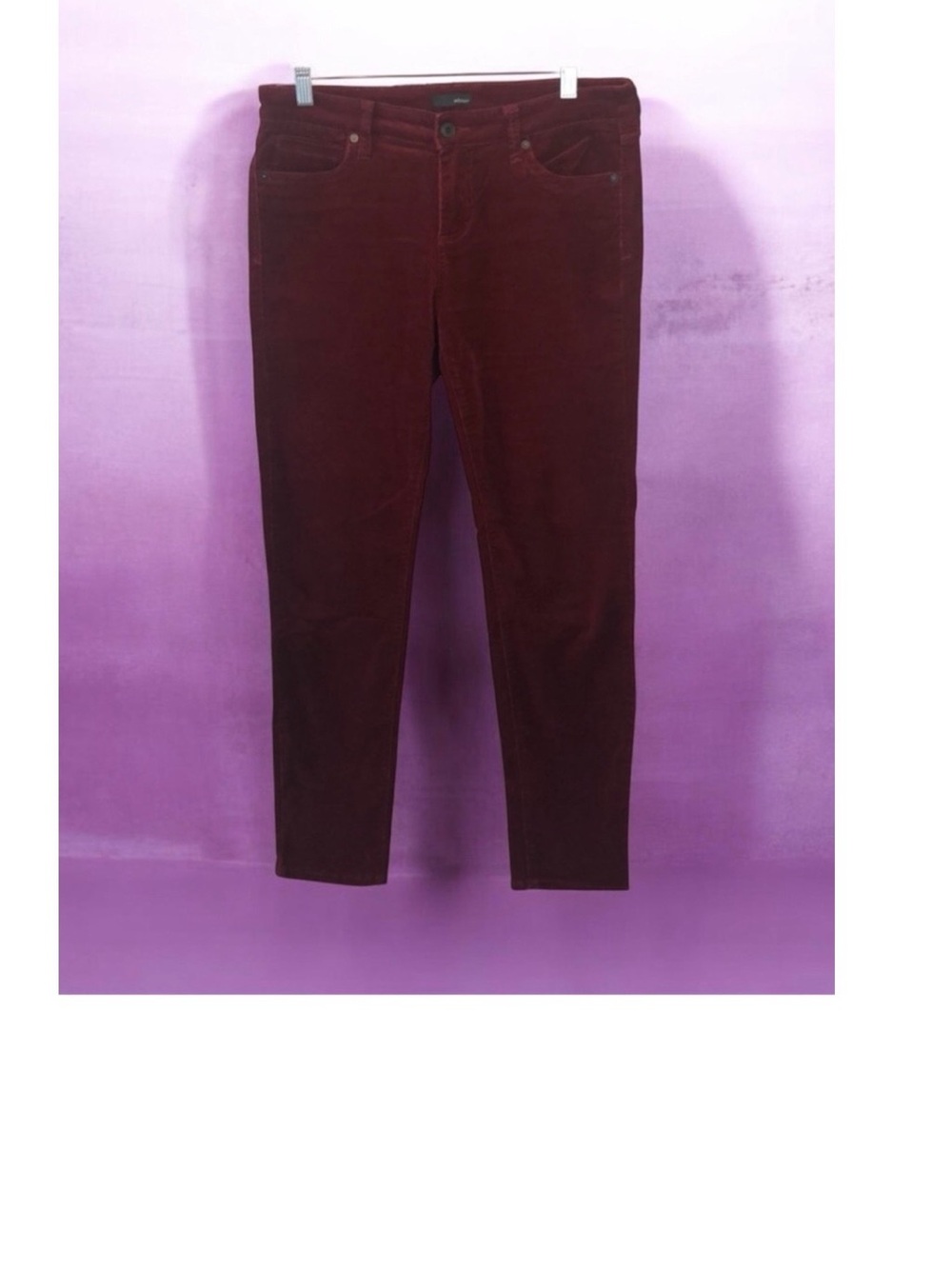 Edyson Hampton Burgundy Skinny Corduroy Jeans Size 30S